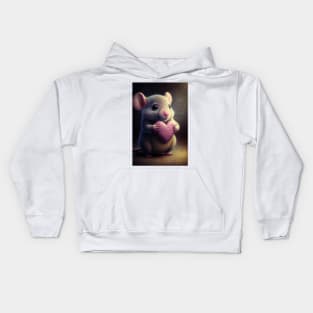 Valentine Mouse 0 Kids Hoodie